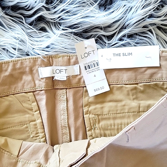 Loft The Slim Khaki Ankle Pants Size 4 - Picture 6 of 8
